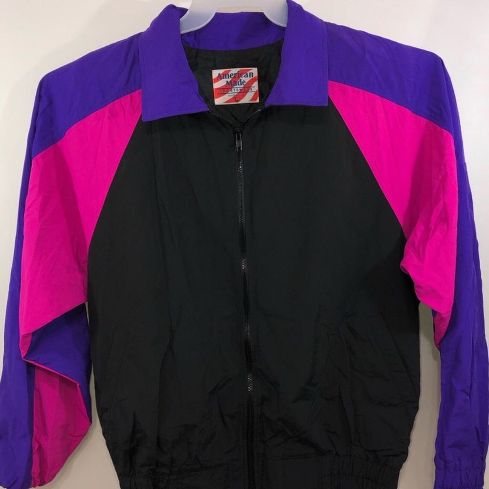 American Made Sportswear Mens Zip Up Jacket Sz L